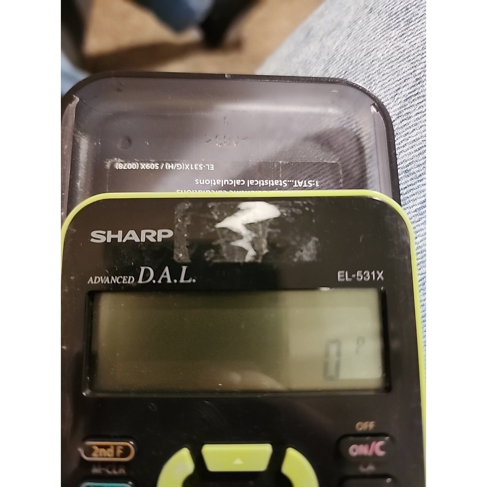 Sharp Advanced D.A.L. EL-531X Scientific Advanced Calculator Tested And Working - Picture 2 of 5
